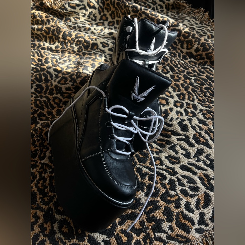 Y.R.U Black Platform Women's Shoes
